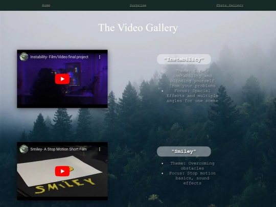 videos screenshot