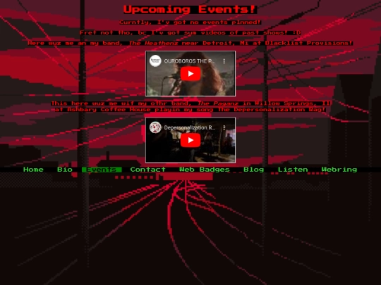 events screenshot