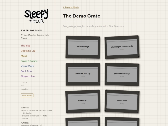 demos screenshot