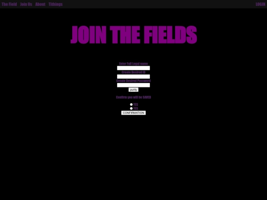 signup screenshot