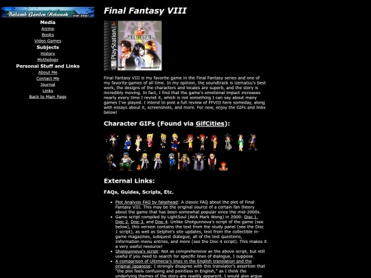 games/ff8 screenshot