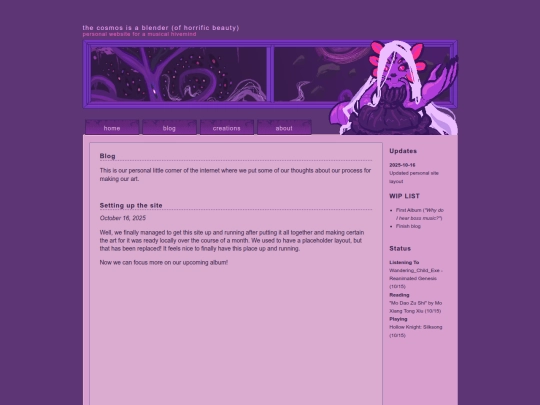 blog screenshot