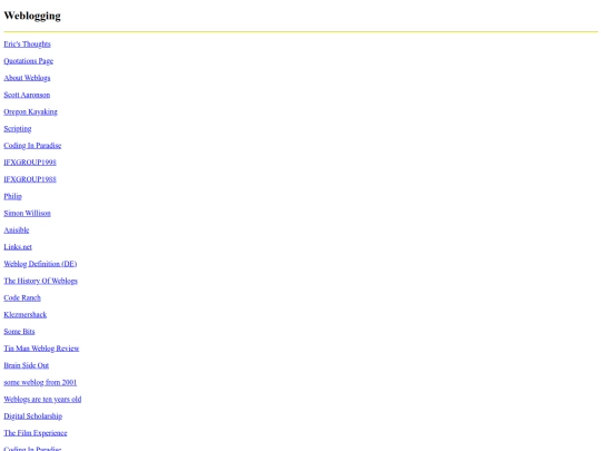 WebloggingArchive screenshot
