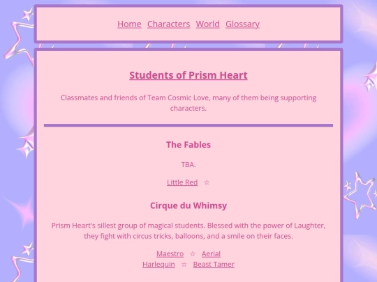 sugarandspice/characters/students screenshot