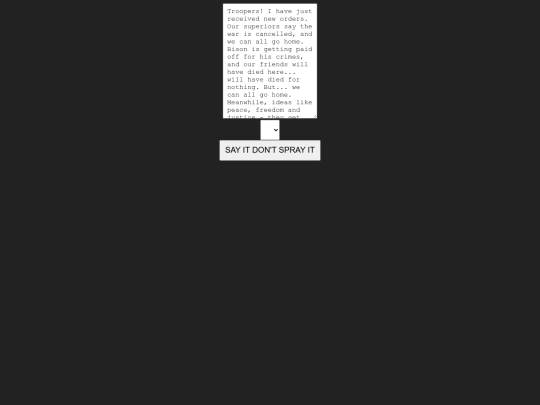 speech screenshot
