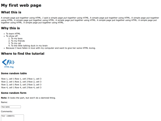test screenshot