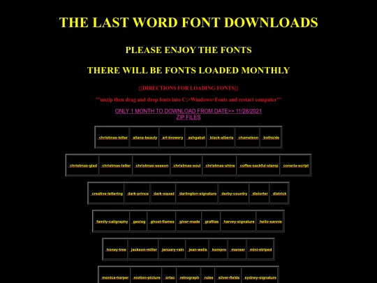 Fonts/TLWfonts screenshot