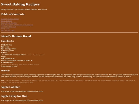 recipes/baking_sweets screenshot