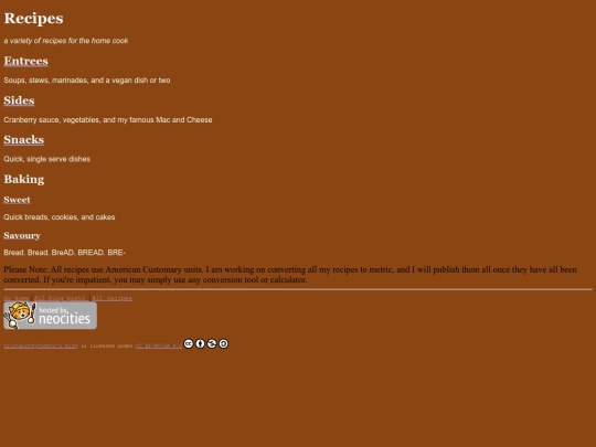 recipes screenshot