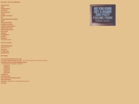 links screenshot