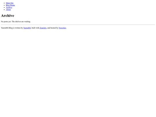 blog/archive screenshot