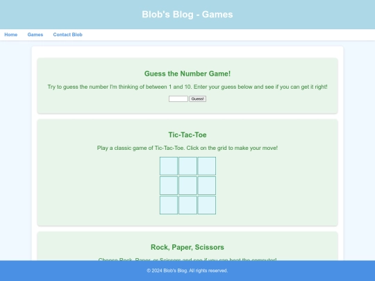Games screenshot