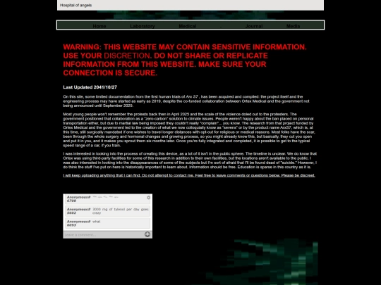hospitalofangels/home screenshot