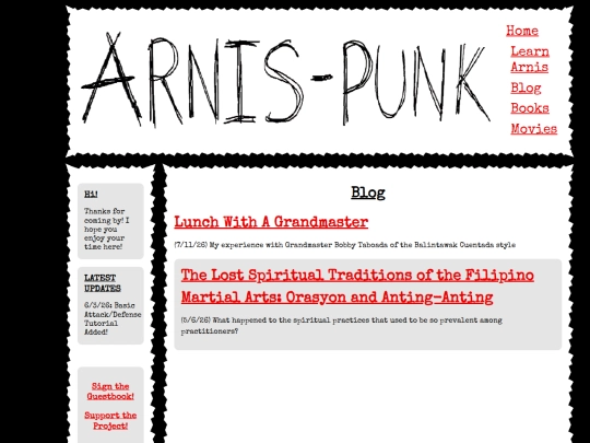 blog screenshot