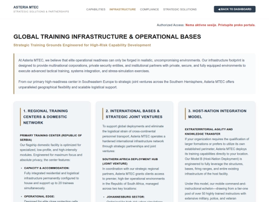 infrastructure screenshot