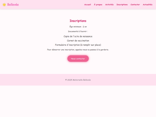 inscriptions screenshot