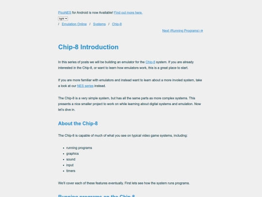 systems/chip8/intro screenshot