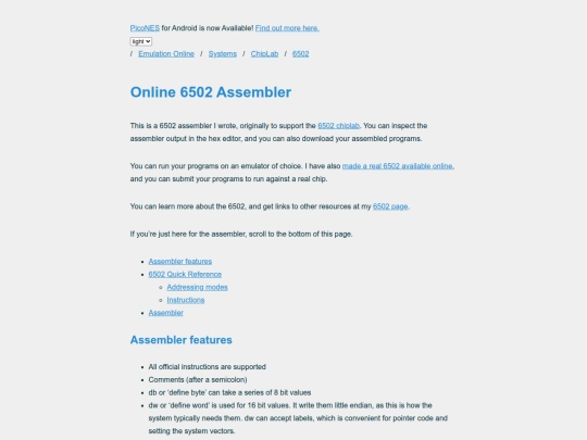 systems/chiplab/6502/assembler screenshot