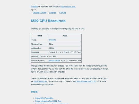systems/chiplab/6502 screenshot