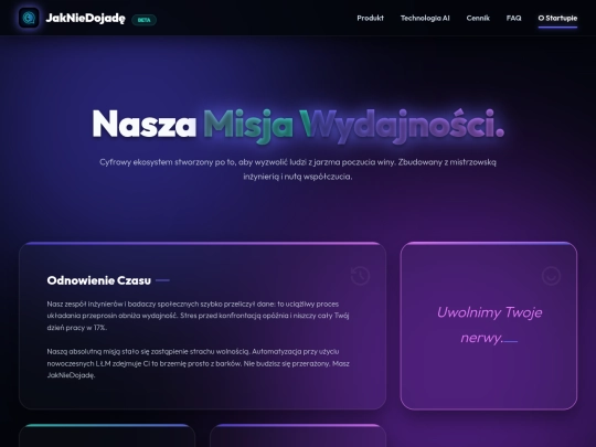 o-nas screenshot