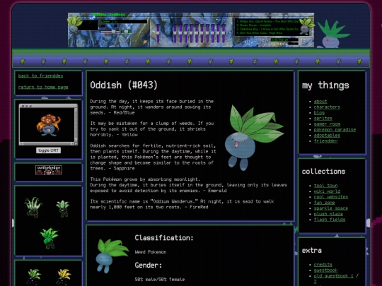 frienddex/oddish screenshot