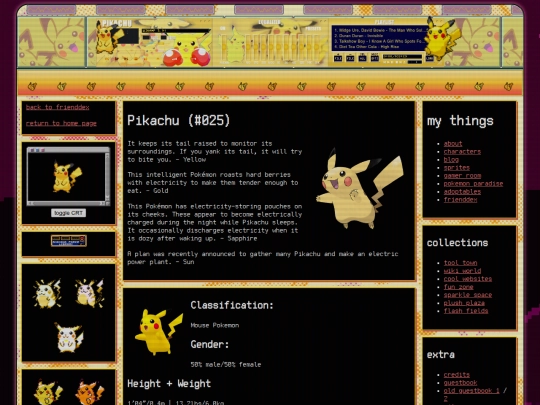 frienddex/pikachu screenshot