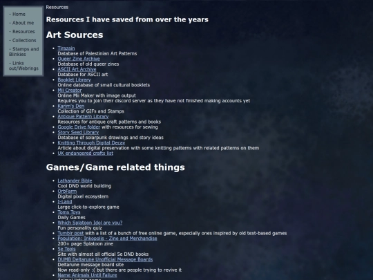 resources screenshot