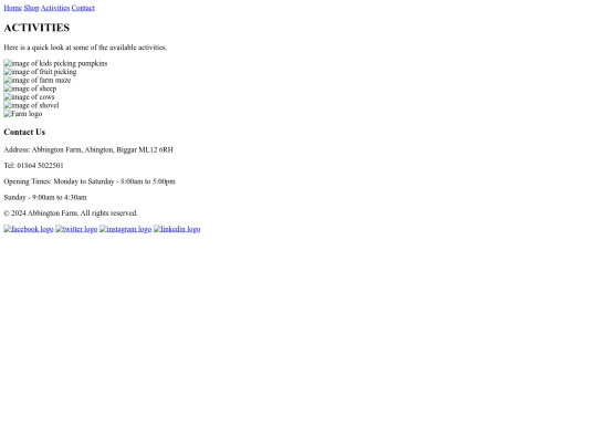 activities screenshot