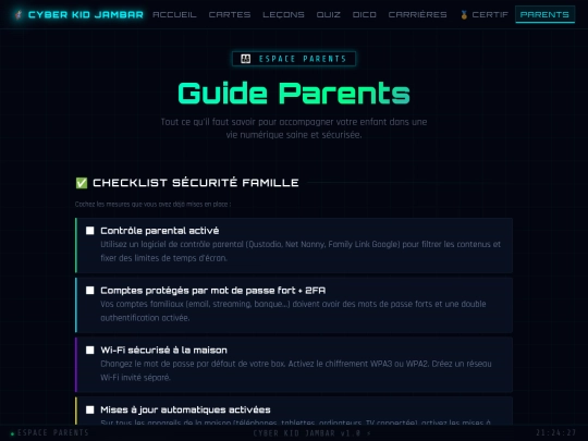 test/parents screenshot