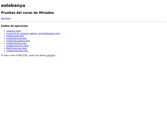 index screenshot