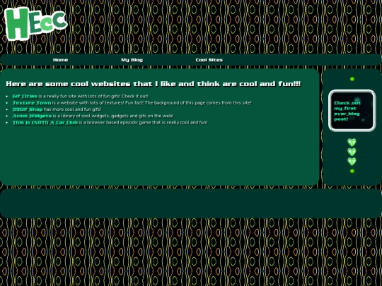 coolsites screenshot