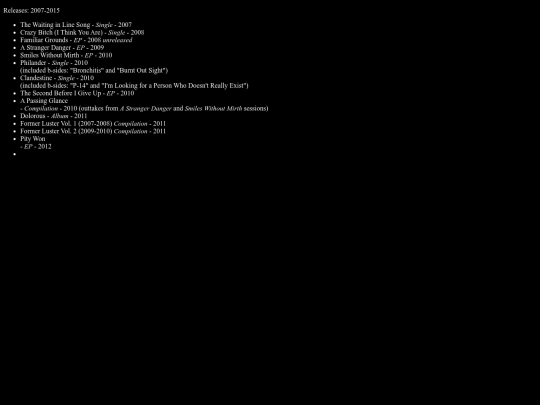 discography screenshot