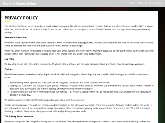 privacy-policy screenshot