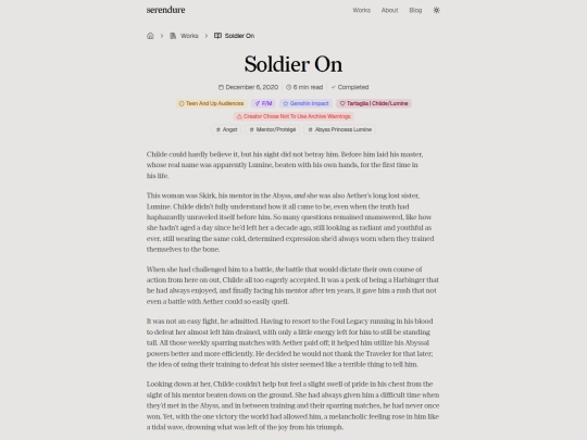works/soldier-on screenshot