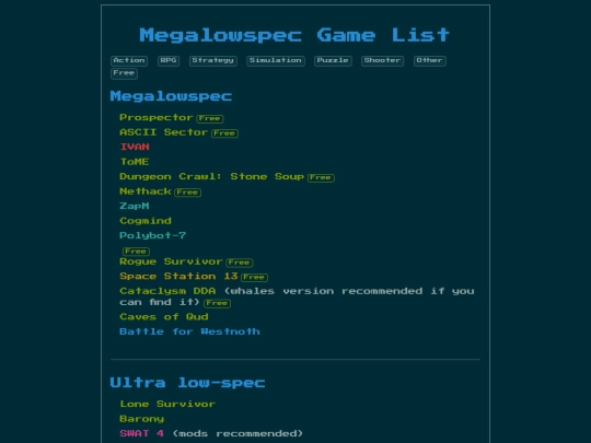 lowspec screenshot