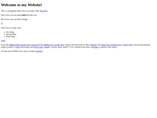 test screenshot
