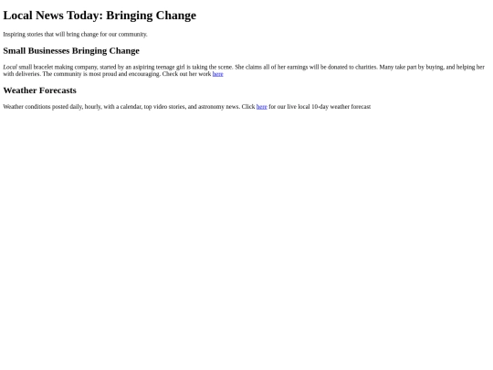 newswebsite screenshot
