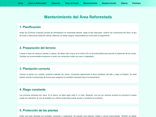 mantenimiento screenshot
