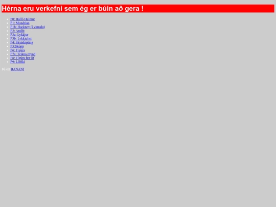 index screenshot