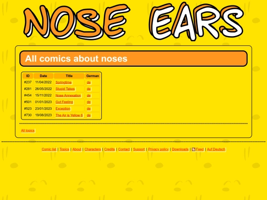 topics/noses screenshot