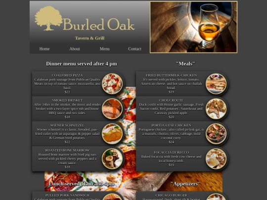 Menu screenshot