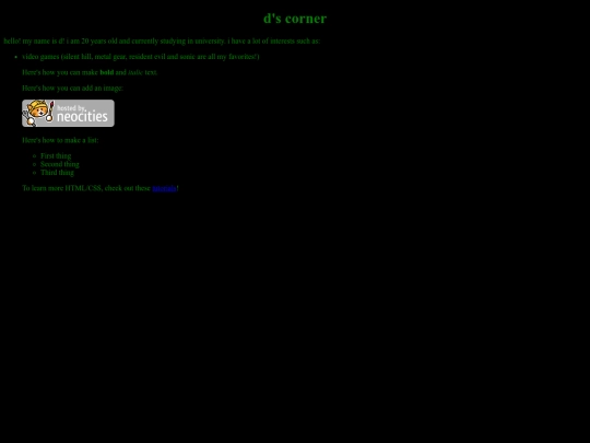 index screenshot