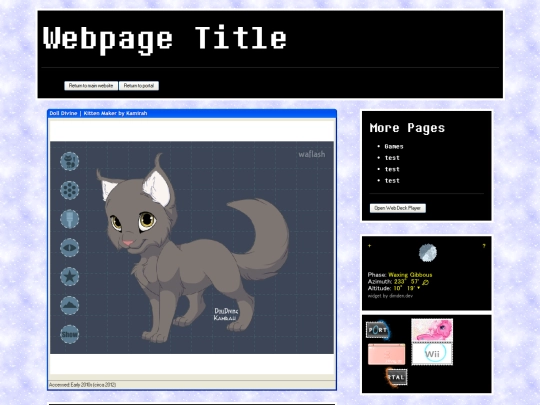 portal/y2k screenshot
