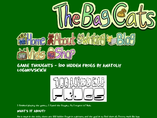 review_100frogs screenshot