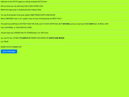 facts screenshot