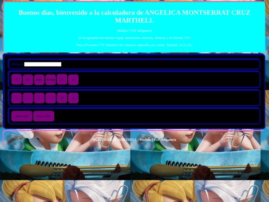 html/calcumod screenshot