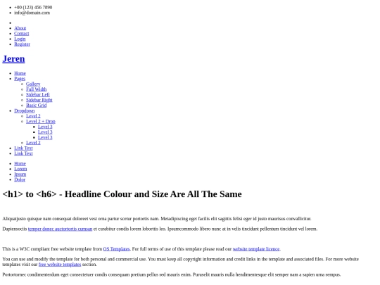 pages/sidebar-right screenshot