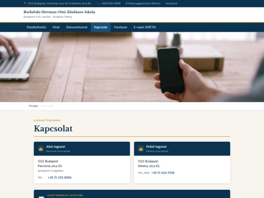 kapcsolat screenshot