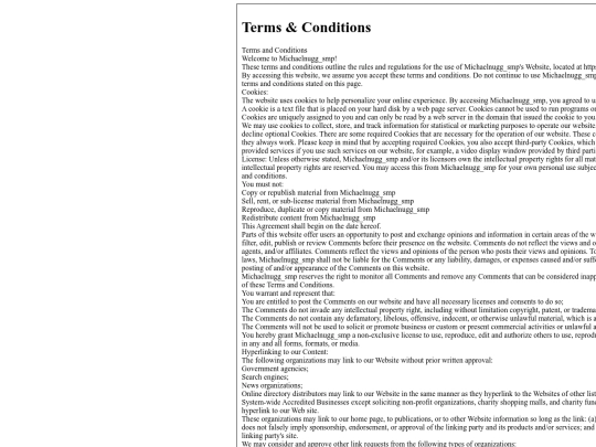 termsandconditions screenshot