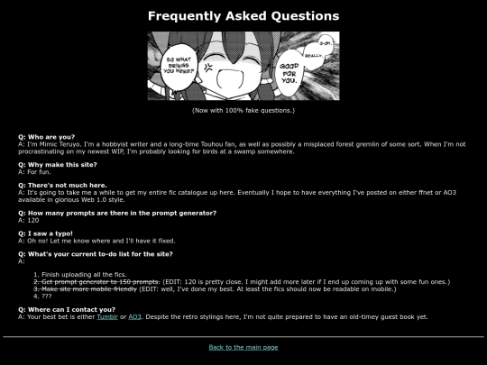 faq screenshot